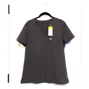 NWT Figs Catarina Scrub Top Size Small Charcoal